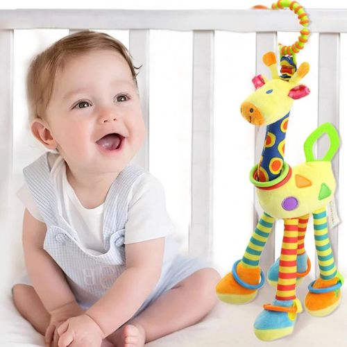Hochet bébé giraffe jaune - Twinkles & Winkles