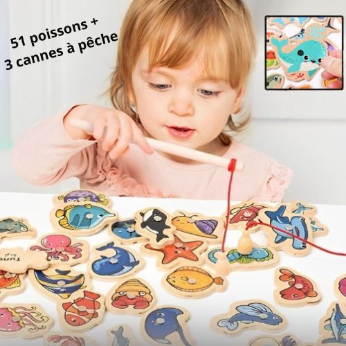 Jeu en bois magnétique