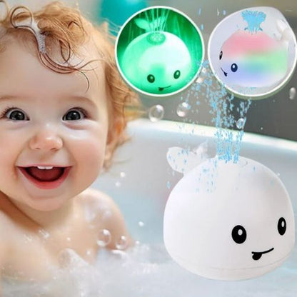 Jouet de bain baleine lumineuse
