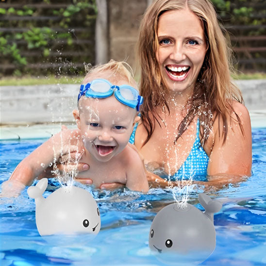 Jouet de bain baleine lumineuse