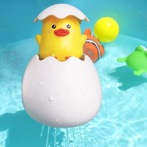 Jouet de bain poussin jaune
