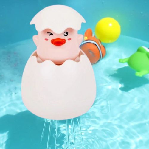 Jouet de bain poussin rose