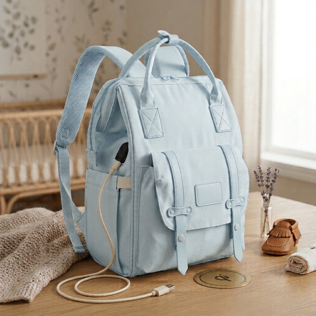 Sac à langer bébé-Ultra Fonctionnel bleu