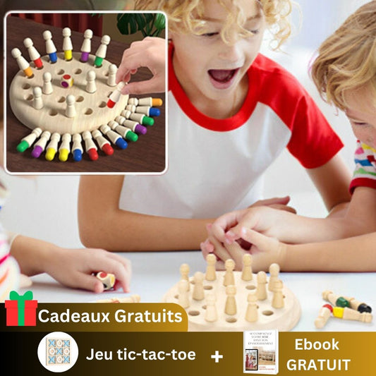 Jeu de mémoire en bois - Montessori - Twinkles & Winkles