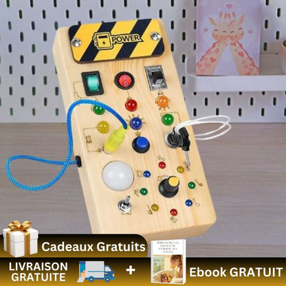Jeu en bois - planche Montessori - Twinkles & Winkles