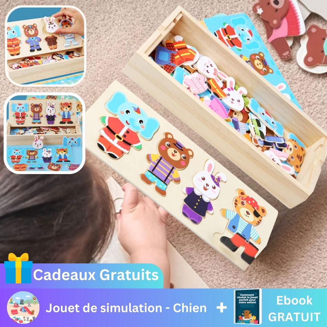 Puzzle en bois - Animaux - Twinkles & Winkles