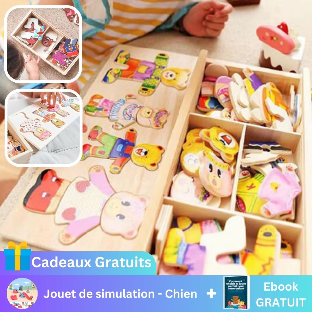 Puzzle en bois - Animaux - Twinkles & Winkles